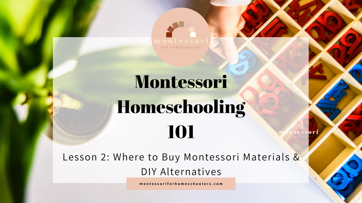 Where to Buy Montessori Materials &amp; DIY Alternatives – Montessori 