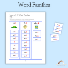Load image into Gallery viewer, Montessori Blue Series Reading Workbook (DIGITAL DOWNLOAD)