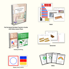 Load image into Gallery viewer, Montessori Christian Homeschool Curriculum - Year 1