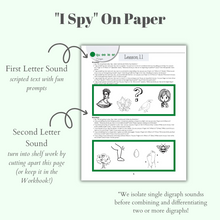 Load image into Gallery viewer, Montessori Reading Games Workbook - Level 2 (DIGITAL DOWNLOAD)