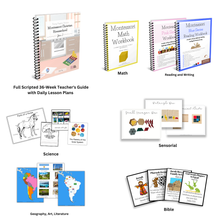 Load image into Gallery viewer, Montessori Christian Homeschool Curriculum - Year 2 (Ages 4-7+)