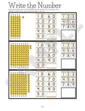 Load image into Gallery viewer, Montessori Math Workbook - Primary Book 1 (DIGITAL DOWNLOAD)