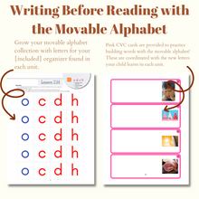 Load image into Gallery viewer, Montessori Reading Games Workbook, Level 1 - Print Handwriting (PHYSICAL WORKBOOK)