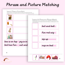 Load image into Gallery viewer, Montessori Pink Series Reading Workbook (DIGITAL DOWNLOAD)