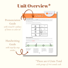 Load image into Gallery viewer, Montessori Reading Games Workbook, Level 1 - Print Handwriting (PHYSICAL WORKBOOK)