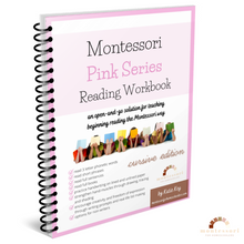 Load image into Gallery viewer, Montessori Pink Series Reading Workbook Cursive