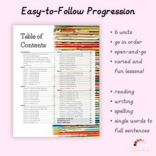 Load image into Gallery viewer, Montessori Pink Series Reading Workbook (DIGITAL DOWNLOAD)