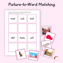 Load image into Gallery viewer, Montessori Pink Series Reading Workbook (DIGITAL DOWNLOAD)