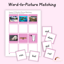 Load image into Gallery viewer, Montessori Pink Series Reading Workbook (DIGITAL DOWNLOAD)