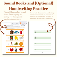 Load image into Gallery viewer, Montessori Reading Games Workbook, Level 1 - Print Handwriting (PHYSICAL WORKBOOK)