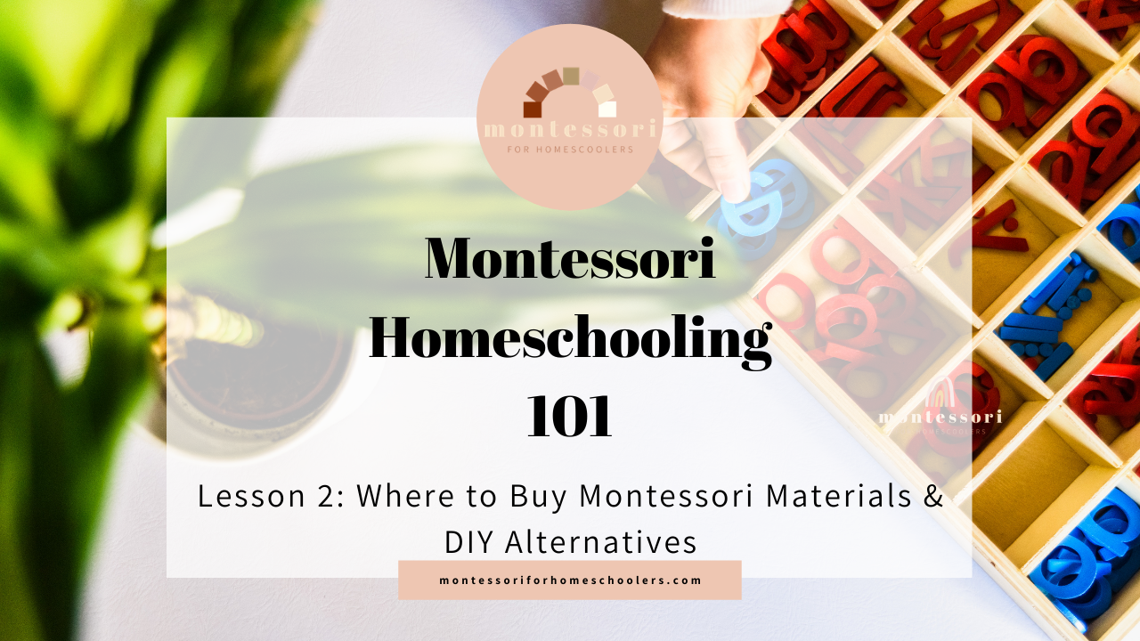 Where to Buy Montessori Materials & DIY Alternatives – Montessori