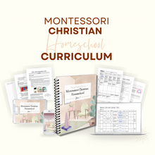 Load image into Gallery viewer, Montessori Christian Homeschool Curriculum - Year 1
