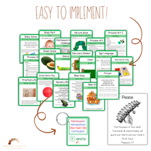 Load image into Gallery viewer, One Year Old Montessori Christian Homeschool Curriculum
