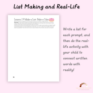 Montessori Pink Series Reading Workbook (Digital Download)