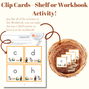 Montessori Reading Games Workbook, Level 1: A Beginning Phonics Program (PHYSICAL WORKBOOK)
