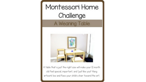 One Year Old Montessori Christian Homeschool Curriculum