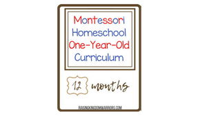 One Year Old Montessori Christian Homeschool Curriculum