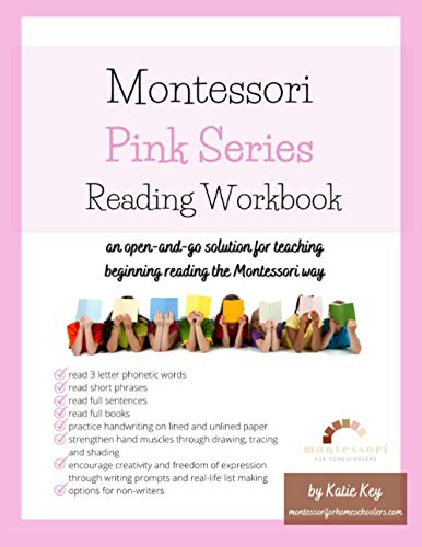 Montessori Pink Series Reading Workbook: An Open-and-Go Solution for Teaching Beginning Reading the Montessori Way