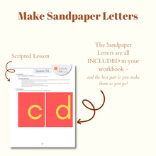 Load image into Gallery viewer, Montessori Reading Games Workbook, Level 1: A Beginning Phonics Program (PHYSICAL WORKBOOK)
