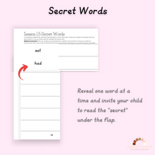 Load image into Gallery viewer, Montessori Pink Series Reading Workbook (Digital Download)
