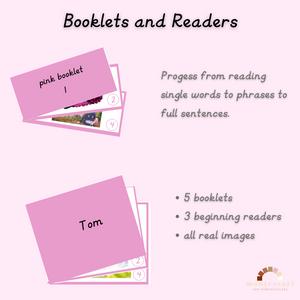 Montessori Pink Series Reading Workbook Cursive